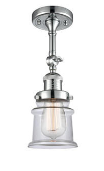 Canton - 1 Light - 5 inch - Polished Chrome - Adjustable Semi-Flush Mount (3442|201F-PC-G182S)