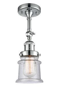 Canton - 1 Light - 5 inch - Polished Chrome - Adjustable Semi-Flush Mount (3442|201F-PC-G184S)