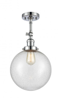 Beacon - 1 Light - 10 inch - Polished Chrome - Adjustable Semi-Flush Mount (3442|201F-PC-G204-10)