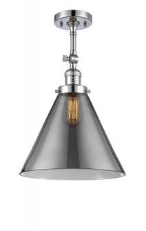 Cone - 1 Light - 12 inch - Polished Chrome - Adjustable Semi-Flush Mount (3442|201F-PC-G43-L)