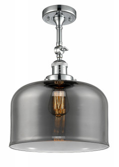 Bell - 1 Light - 12 inch - Polished Chrome - Adjustable Semi-Flush Mount (3442|201F-PC-G73-L)