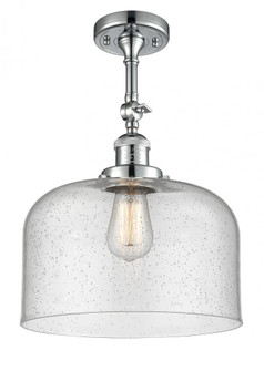 Bell - 1 Light - 12 inch - Polished Chrome - Adjustable Semi-Flush Mount (3442|201F-PC-G74-L-LED)