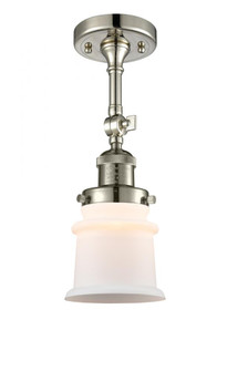 Canton - 1 Light - 5 inch - Polished Nickel - Adjustable Semi-Flush Mount (3442|201F-PN-G181S)