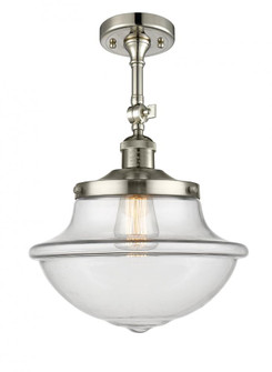 Oxford - 1 Light - 12 inch - Polished Nickel - Adjustable Semi-Flush Mount (3442|201F-PN-G542)