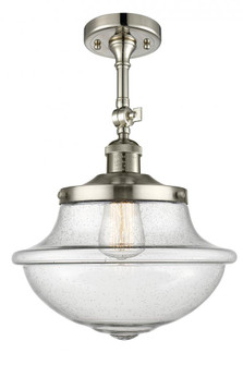 Oxford - 1 Light - 12 inch - Polished Nickel - Semi-Flush Mount (3442|201F-PN-G544-LED)