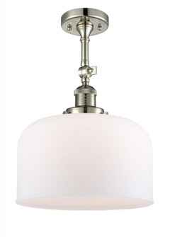 Bell - 1 Light - 12 inch - Polished Nickel - Adjustable Semi-Flush Mount (3442|201F-PN-G71-L)
