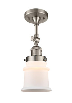 Canton - 1 Light - 5 inch - Brushed Satin Nickel - Adjustable Semi-Flush Mount (3442|201F-SN-G181S-LED)
