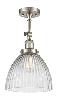Seneca Falls - 1 Light - 10 inch - Brushed Satin Nickel - Adjustable Semi-Flush Mount (3442|201F-SN-G222-LED)