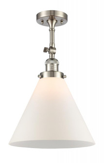 Cone - 1 Light - 12 inch - Brushed Satin Nickel - Adjustable Semi-Flush Mount (3442|201F-SN-G41-L)