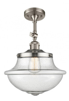 Oxford - 1 Light - 12 inch - Brushed Satin Nickel - Semi-Flush Mount (3442|201F-SN-G544)