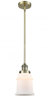 Canton - 1 Light - 7 inch - Antique Brass - Stem Hung - Mini Pendant (3442|201S-AB-G181)