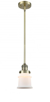 Canton - 1 Light - 5 inch - Antique Brass - Stem Hung - Mini Pendant (3442|201S-AB-G181S)