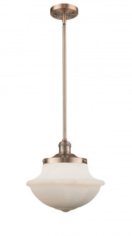 Oxford - 1 Light - 12 inch - Antique Copper - Stem Hung - Mini Pendant (3442|201S-AC-G541-LED)
