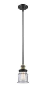 Canton - 1 Light - 5 inch - Black Antique Brass - Stem Hung - Mini Pendant (3442|201S-BAB-G184S-LED)
