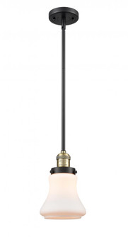 Bellmont - 1 Light - 7 inch - Black Antique Brass - Stem Hung - Mini Pendant (3442|201S-BAB-G191-LED)