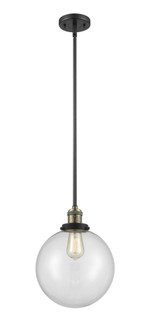Beacon - 1 Light - 10 inch - Black Antique Brass - Stem Hung - Mini Pendant (3442|201S-BAB-G202-10)