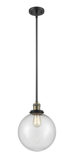 Beacon - 1 Light - 10 inch - Black Antique Brass - Stem Hung - Mini Pendant (3442|201S-BAB-G204-10)