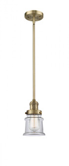 Canton - 1 Light - 5 inch - Brushed Brass - Stem Hung - Mini Pendant (3442|201S-BB-G182S-LED)