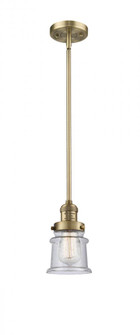 Canton - 1 Light - 5 inch - Brushed Brass - Stem Hung - Mini Pendant (3442|201S-BB-G184S-LED)