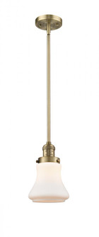 Bellmont - 1 Light - 7 inch - Brushed Brass - Stem Hung - Mini Pendant (3442|201S-BB-G191-LED)