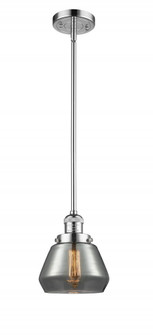 Fulton - 1 Light - 7 inch - Polished Chrome - Stem Hung - Mini Pendant (3442|201S-PC-G173-LED)