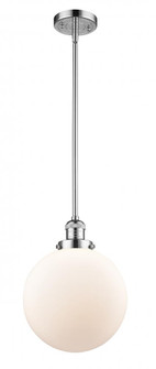 Beacon - 1 Light - 10 inch - Polished Chrome - Stem Hung - Mini Pendant (3442|201S-PC-G201-10-LED)