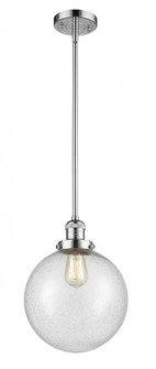 Beacon - 1 Light - 10 inch - Polished Chrome - Stem Hung - Mini Pendant (3442|201S-PC-G204-10)
