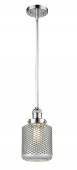 Stanton - 1 Light - 6 inch - Polished Chrome - Stem Hung - Mini Pendant (3442|201S-PC-G262)