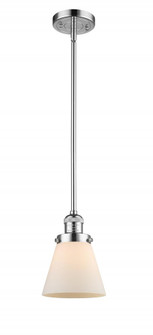 Cone - 1 Light - 6 inch - Polished Chrome - Stem Hung - Mini Pendant (3442|201S-PC-G61-LED)