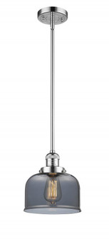 Bell - 1 Light - 8 inch - Polished Chrome - Stem Hung - Mini Pendant (3442|201S-PC-G73)