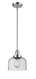 Bell - 1 Light - 8 inch - Polished Chrome - Stem Hung - Mini Pendant (3442|201S-PC-G74)