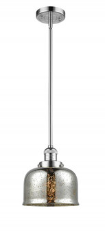 Bell - 1 Light - 8 inch - Polished Chrome - Stem Hung - Mini Pendant (3442|201S-PC-G78-LED)