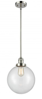 Beacon - 1 Light - 10 inch - Polished Nickel - Stem Hung - Mini Pendant (3442|201S-PN-G202-10)