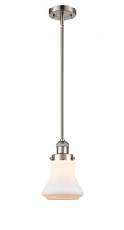 Bellmont - 1 Light - 7 inch - Brushed Satin Nickel - Stem Hung - Mini Pendant (3442|201S-SN-G191-LED)