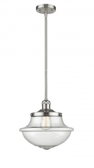 Oxford - 1 Light - 12 inch - Brushed Satin Nickel - Stem Hung - Mini Pendant (3442|201S-SN-G544)