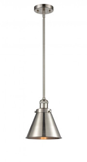 Appalachian - 1 Light - 8 inch - Brushed Satin Nickel - Stem Hung - Mini Pendant (3442|201S-SN-M13-SN-LED)