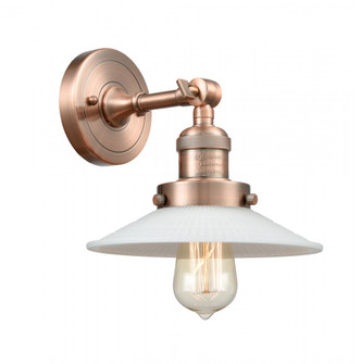 Halophane - 1 Light - 9 inch - Antique Copper - Adjustable Sconce (3442|203-AC-G1-LED)
