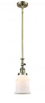 Canton - 1 Light - 6 inch - Antique Brass - Stem Hung - Adjustable Mini Pendant (3442|206-AB-G181-LED)