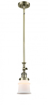 Canton - 1 Light - 5 inch - Antique Brass - Stem Hung - Adjustable Mini Pendant (3442|206-AB-G181S-LED)
