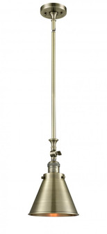 Appalachian - 1 Light - 8 inch - Antique Brass - Stem Hung - Adjustable Mini Pendant (3442|206-AB-M13-AB)
