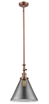 Cone - 1 Light - 12 inch - Antique Copper - Stem Hung - Adjustable Mini Pendant (3442|206-AC-G43-L)