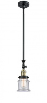 Canton - 1 Light - 5 inch - Black Antique Brass - Stem Hung - Adjustable Mini Pendant (3442|206-BAB-G184S-LED)