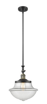 Oxford - 1 Light - 12 inch - Black Antique Brass - Stem Hung - Adjustable Mini Pendant (3442|206-BAB-G542)