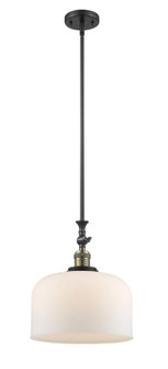 Bell - 1 Light - 12 inch - Black Antique Brass - Stem Hung - Adjustable Mini Pendant (3442|206-BAB-G71-L)