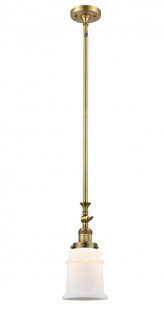 Canton - 1 Light - 6 inch - Brushed Brass - Stem Hung - Adjustable Mini Pendant (3442|206-BB-G181-LED)
