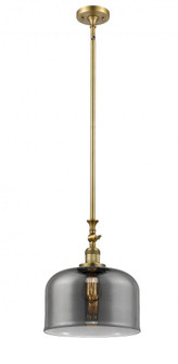 Bell - 1 Light - 12 inch - Brushed Brass - Stem Hung - Adjustable Mini Pendant (3442|206-BB-G73-L-LED)