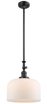 Bell - 1 Light - 12 inch - Matte Black - Stem Hung - Adjustable Mini Pendant (3442|206-BK-G71-L)