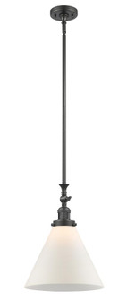 Cone - 1 Light - 12 inch - Oil Rubbed Bronze - Stem Hung - Adjustable Mini Pendant (3442|206-OB-G41-L)