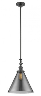 Cone - 1 Light - 12 inch - Oil Rubbed Bronze - Stem Hung - Adjustable Mini Pendant (3442|206-OB-G43-L-LED)