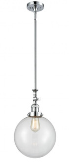 Beacon - 1 Light - 10 inch - Polished Chrome - Stem Hung - Adjustable Mini Pendant (3442|206-PC-G202-10-LED)